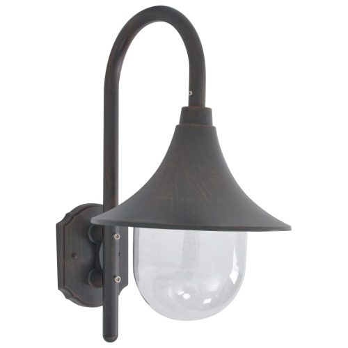 Lampada Da Parete Da Giardino E27 42 Cm Alluminio Bronzo