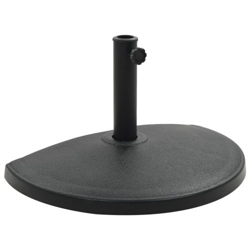 Base Per Parasole Semicircolare In Poliresina 15 Kg Nero