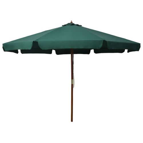 Ombrellone Da Esterni Con Palo In Legno 330 Cm Verde