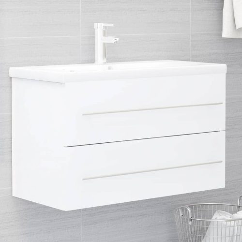 Mobile Lavabo Bianco 80×38,5×48 Cm In Legno Multistrato