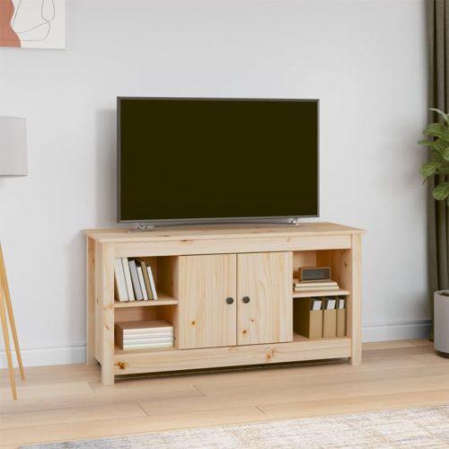 Mobile Porta Tv 103×36,5×52 Cm In Legno Massello Di Pino