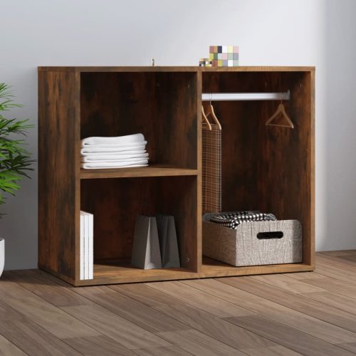 Armadietto Cosmetici Rovere Fumo 80x40x65 Cm Legno Multistrato