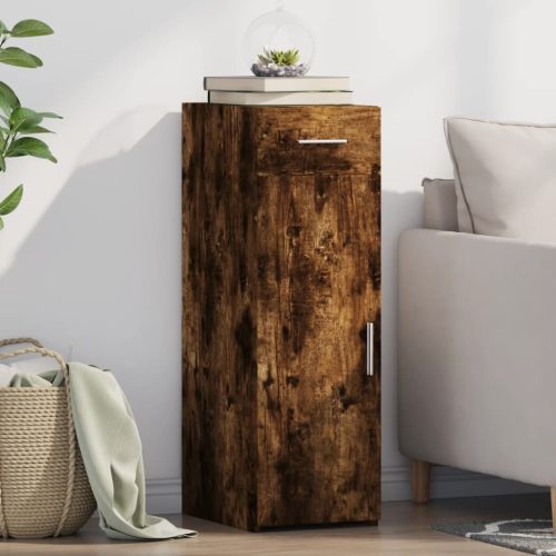 Credenza Rovere Fumo 30×42,5×93 Cm In Legno Multistrato