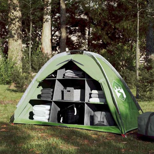 Tenda Portaoggetti Con 9 Scomparti Verde Impermeabile