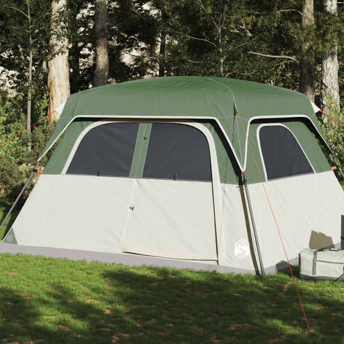 Tenda Familiare Cabina Per 6 Persone Verde Impermeabile