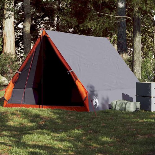 Tenda Da Campeggio Telaio A Per 2 Persone Grigia Impermeabile